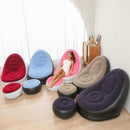 Sillon Puff Inflable Reclinable X 2 Piezas