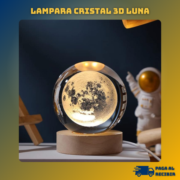 Lampara Cristal 3D - QuieroMás Magazine