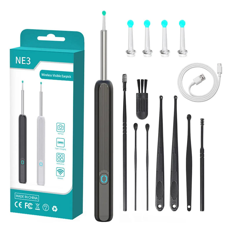 KIT 8 PIEZAS | LimpiaOídos Ultra™ con Cámara HD - La Solución Definitiva para tus Oídos 👂🌟 - QuieroMás Magazine
