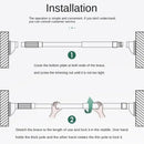Varilla para colgar ropa ajustable sin necesidad de perforaciones con distancia de 1.50 hasta 2.80 cm - QuieroMás Magazine