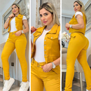 Conjunto de Tres Piezas Chaleco - QuieroMás Magazine