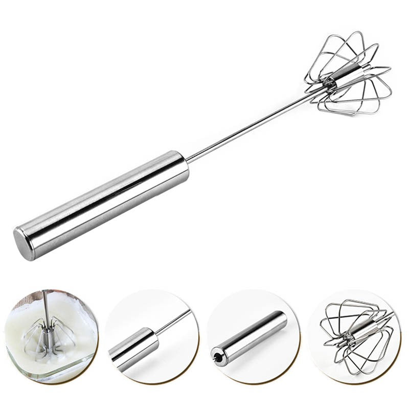 Batidor Manual de Acero Inoxidable - QuieroMás Magazine