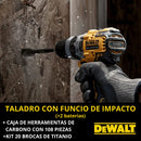 KIT DEWALT ORIGINAL: Taladro de Alto Impacto + 28 ACCESORIOS + 2 BATERIAS DE REGALO - QuieroMás Magazine