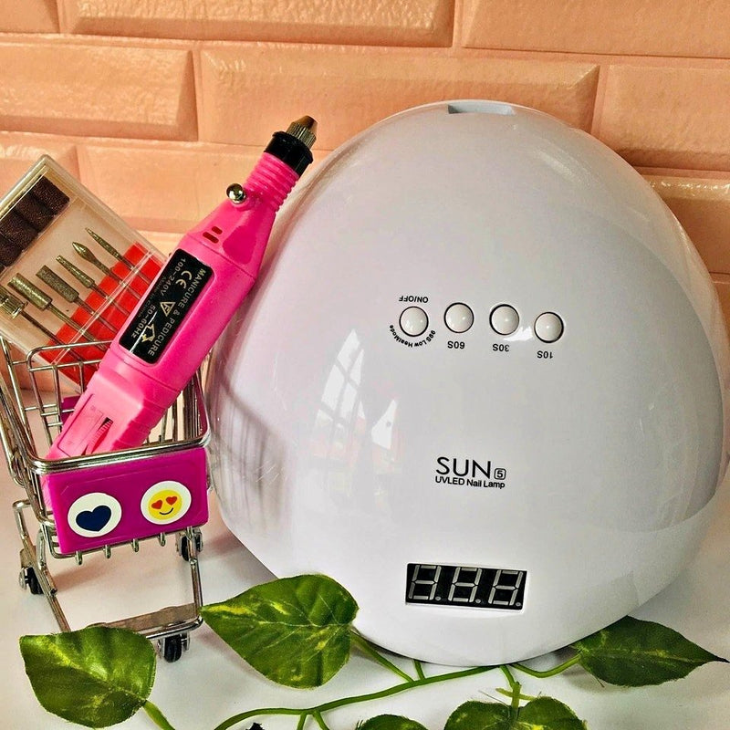 Kit Profesional para Uñas: Cabina de Secado de Uñas Gel y Lijadora Eléctrica Profesional - QuieroMás Magazine