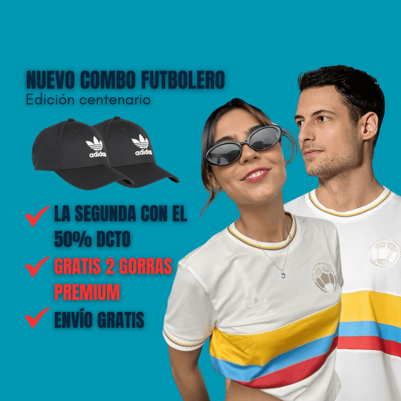 CAMISETA COLOMBIA + GORRA PREMIUM