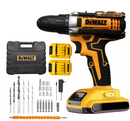KIT DEWALT ORIGINAL: Taladro de Alto Impacto + 28 ACCESORIOS + 2 BATERIAS DE REGALO - QuieroMás Magazine