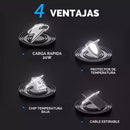 ULTIMAS 13 UNIDADES | Cargador Retráctable de Carro BatteryMax® 4 en 1