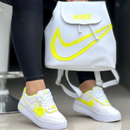 Nike Force One Llavero Blanco Amarillo - QuieroMás Magazine