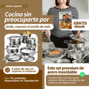 SET DE OLLAS PREMIUM: COMPRA 6 Y RECIBE GRATIS 6 TAPAS DE VIDRIO TEMPLADO