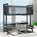 Escurridor de Loza Lujo en Acero Inox 3 Pisos | Ahorre espacio en su fregadero