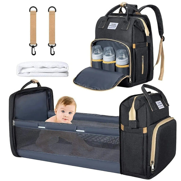 Nueva Pañalera 3 En 1👶Maleta, Bolso y Cuna🍼 - QuieroMás Magazine