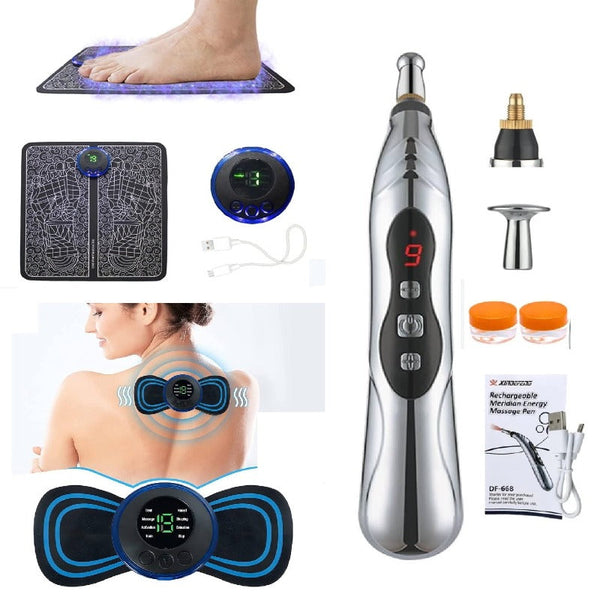 EMS Espalda + Tapete de Pies + Acupuntura 3 en 1 - QuieroMás Magazine
