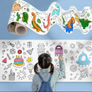 Rollo De Papel Adhesivo Dibujos Colorear - QuieroMás Magazine