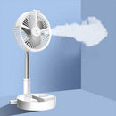 Ventilador Plegable Recargable USB con Humidificador Lámpara y Altura Ajustable - QuieroMás Magazine