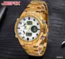 Reloj JoeFox Doble Hora Dorado 1903G-5 - QuieroMás Magazine