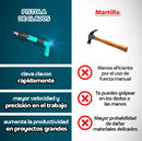 KIT COMPLETO HOY [GAFAS, TAPONES y 20 CLAVOS] | GripMaster: Pistola de Clavos Alta Presión