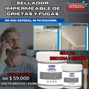 Sellador Impermeable de Grietas y Fugas 500ML + 250ml + Brocha - QuieroMás Magazine